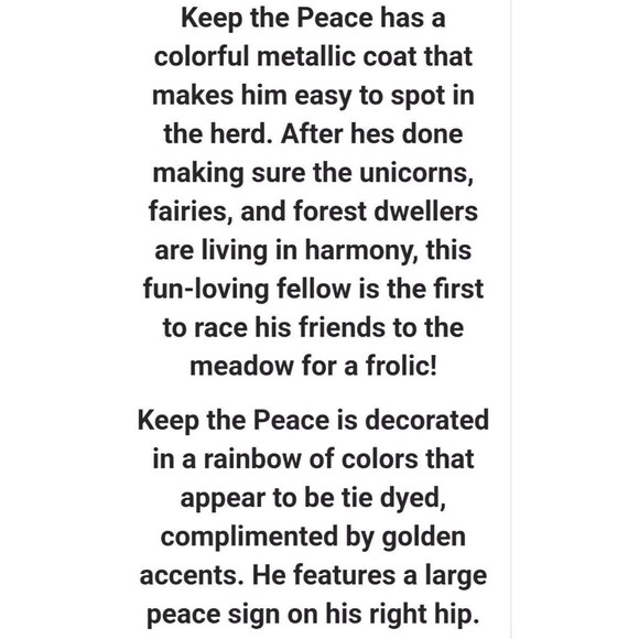 BREYER HORSES #62067 Keep the Peace Unicorn NEW! - Picture 4 of 4